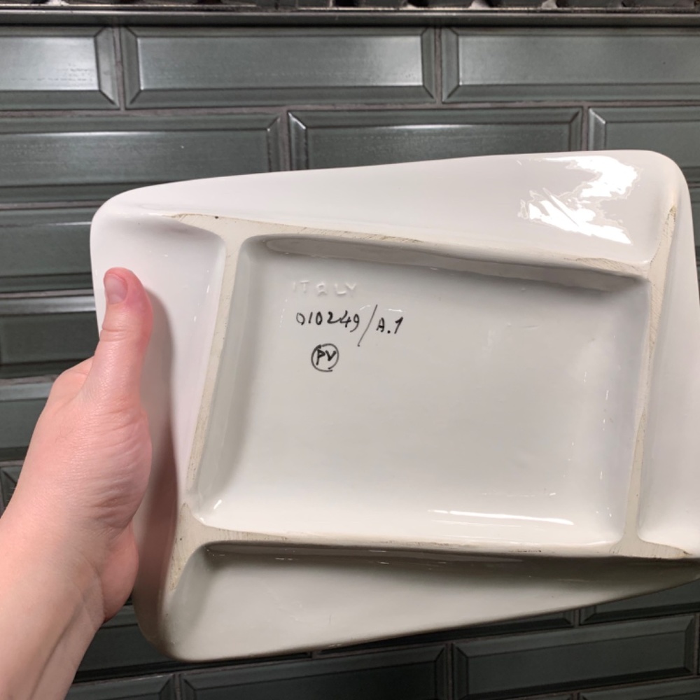 Italian Signed Cheese Plate - Picture 2 of 7